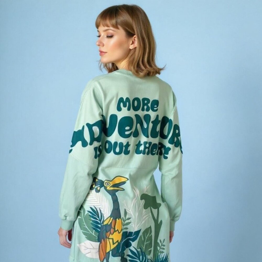 Disney Park Animal Kingdom 25th Anniversary UP Kevin Blue Spirit Jersey Size XS